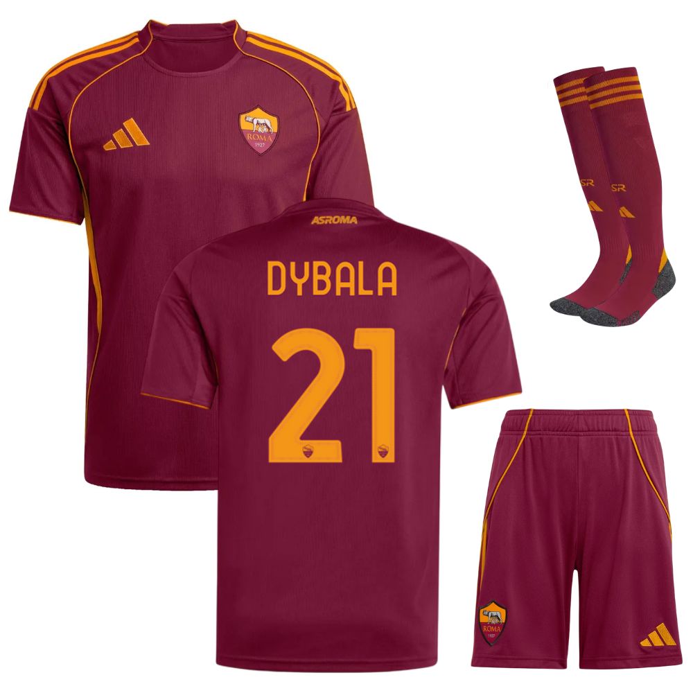 Completo maglia home AS Roma da bambino 2025/26