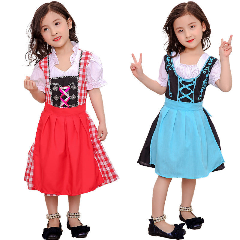 Dirndlkleid für Mädchen mit abnehmbarer Schürze