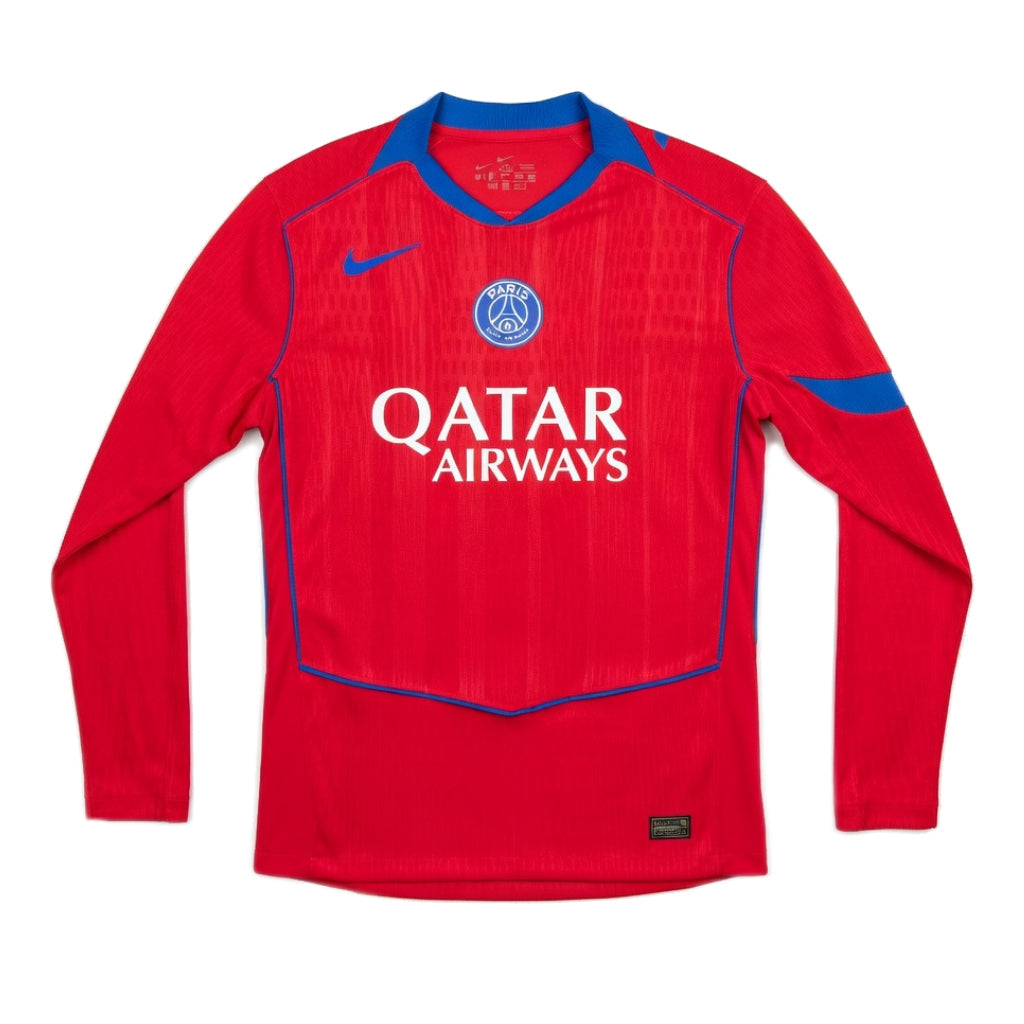 Paris Saint-Germain – Auswärtstrikot – 2025/26 – Herren – Langarm – Rot
