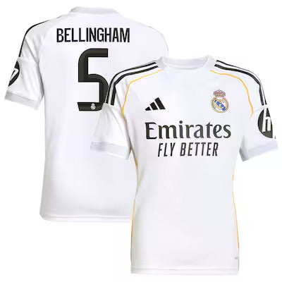 Real Madrid 2025/26 Bellingham 5-thuisspelershirt