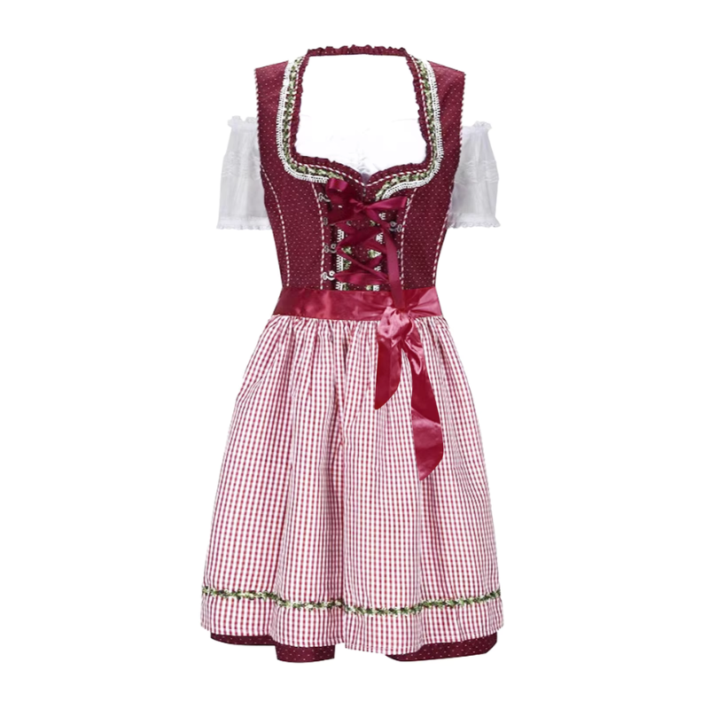 Dirndl für Damen mit besticktem Mieder