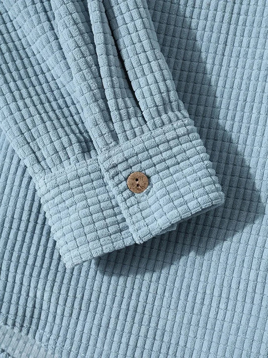 Lässiges Strick-Hoodie-Shirt