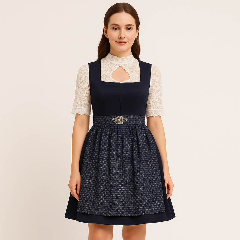 Bayerisches Dirndl für Damen mit Spitzenmieder