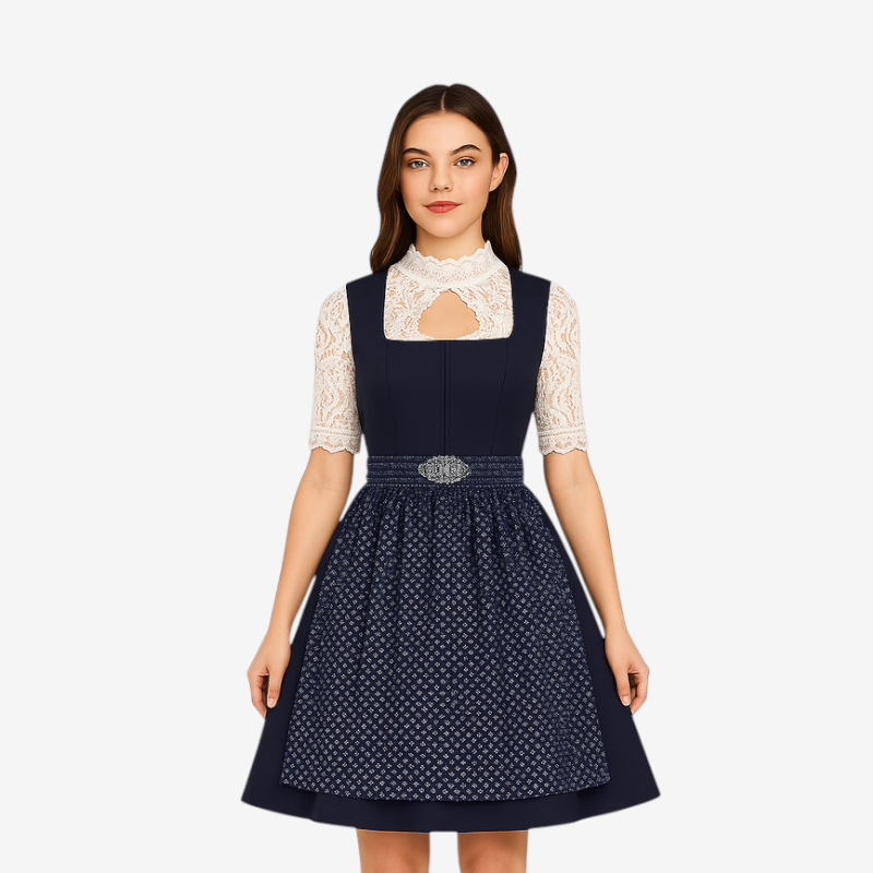 Bayerisches Dirndl für Damen mit Spitzenmieder