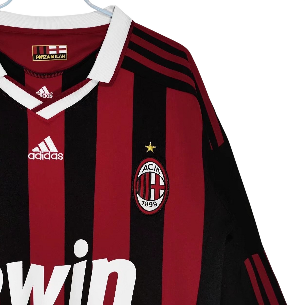 Maglia da casa AC Milan da uomo 2009/10 – Manica lunga, Retrò vintage