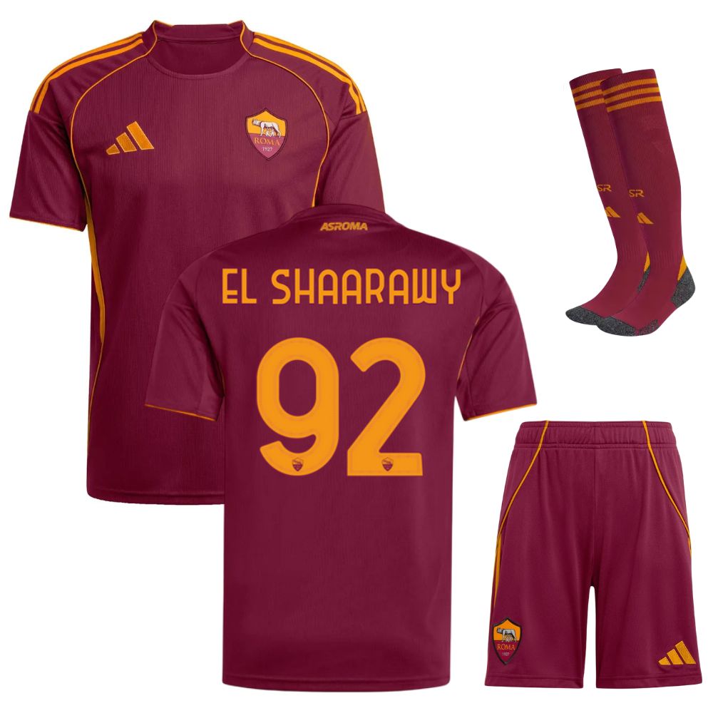 Completo maglia home AS Roma da bambino 2025/26