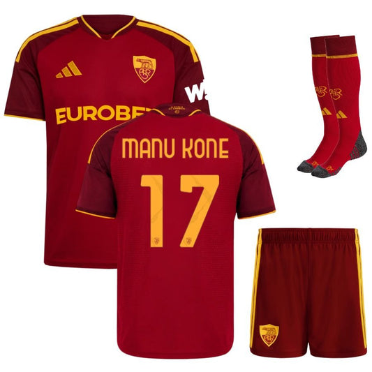 AS Roma Manu Kone Kids' Home Jersey Set 2026/27
