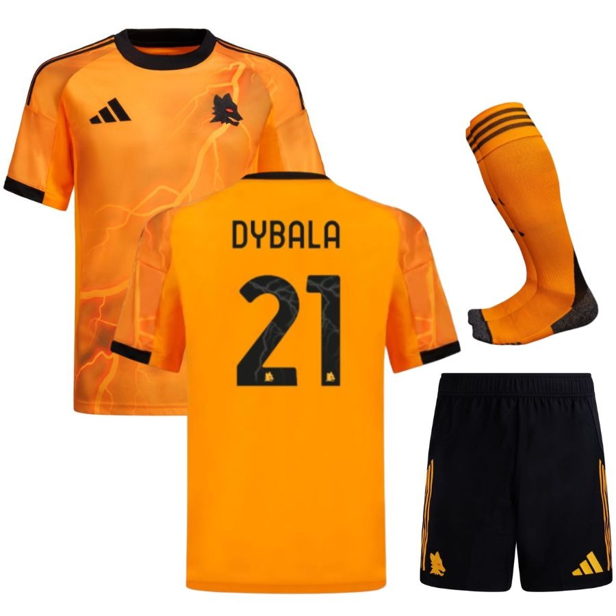 AS Roma Away Dybala Jersey Set for Kids 2025/26