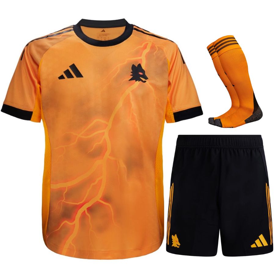 Ensemble maillot extérieur enfant de l’AS Rome 2025/26