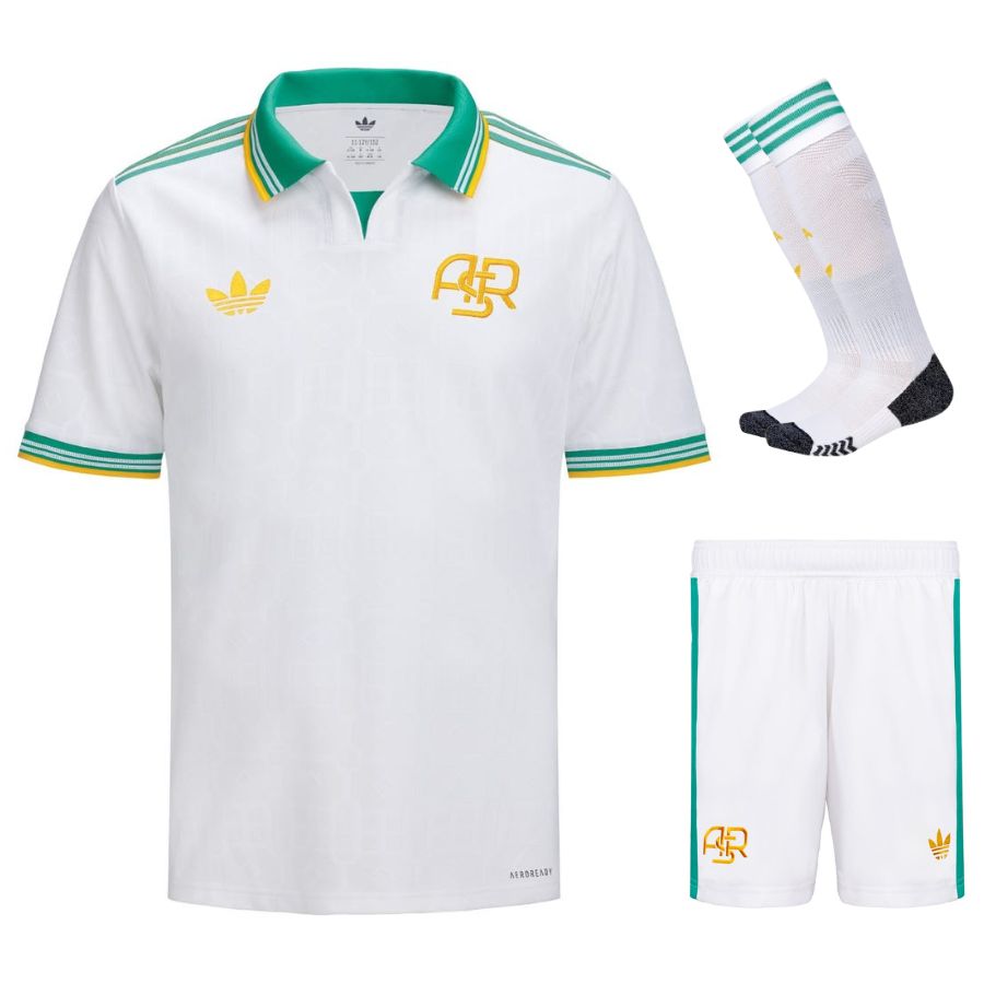 Ensemble troisième maillot enfant de l’AS Rome 2025/26 – blanc