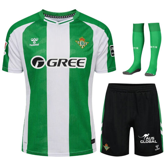 Real Betis home jersey set for children 2025/26