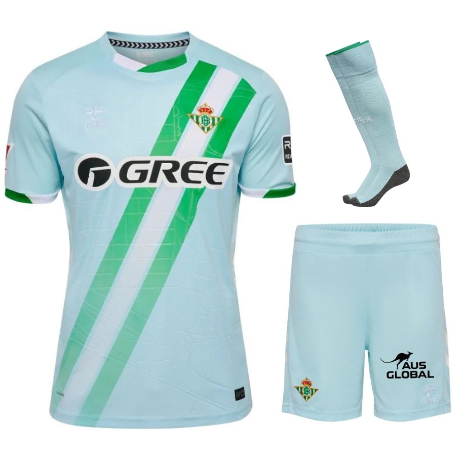 Conjunto de camiseta visitante del Betis Sevilla para niño 2025/26