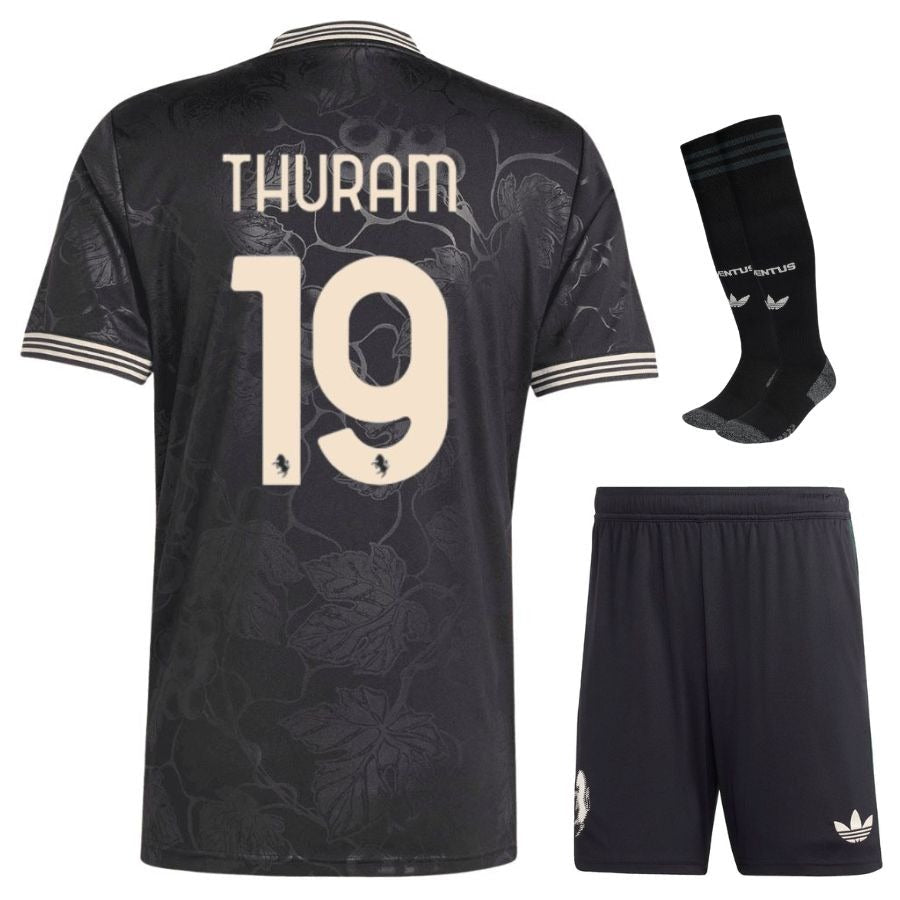 Completo terza maglia Juventus Thuram per bambini 2025/26