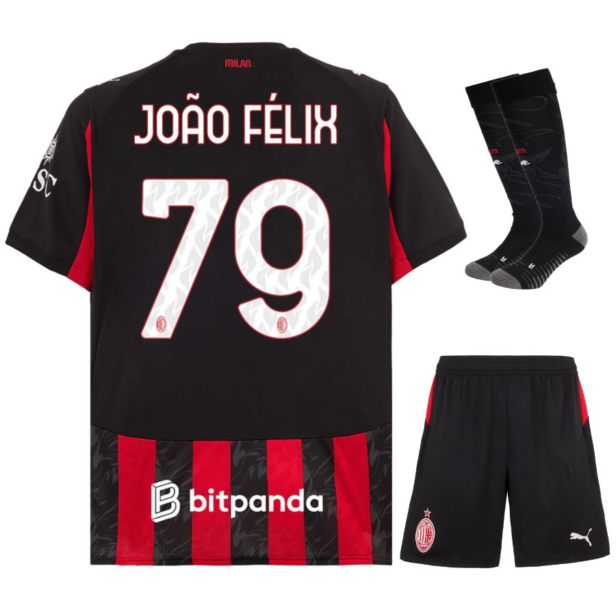 AC Milan-thuisshirtset voor kinderen 2025/26