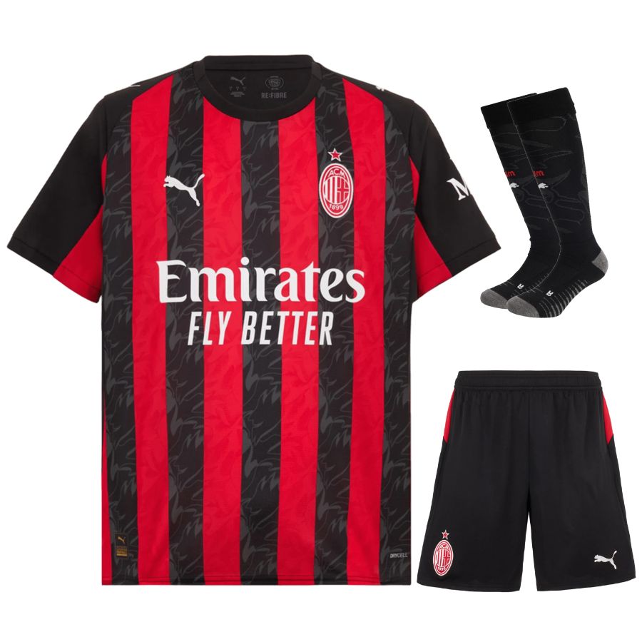 AC Milan-thuisshirtset voor kinderen 2025/26