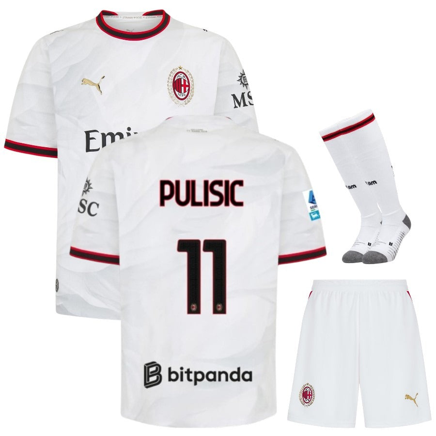 Completo maglia da trasferta AC Milan Pulisic per bambini 2026/27