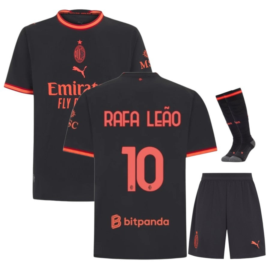 Completo terza maglia AC Milan Rafael Leao per bambini 2026/27