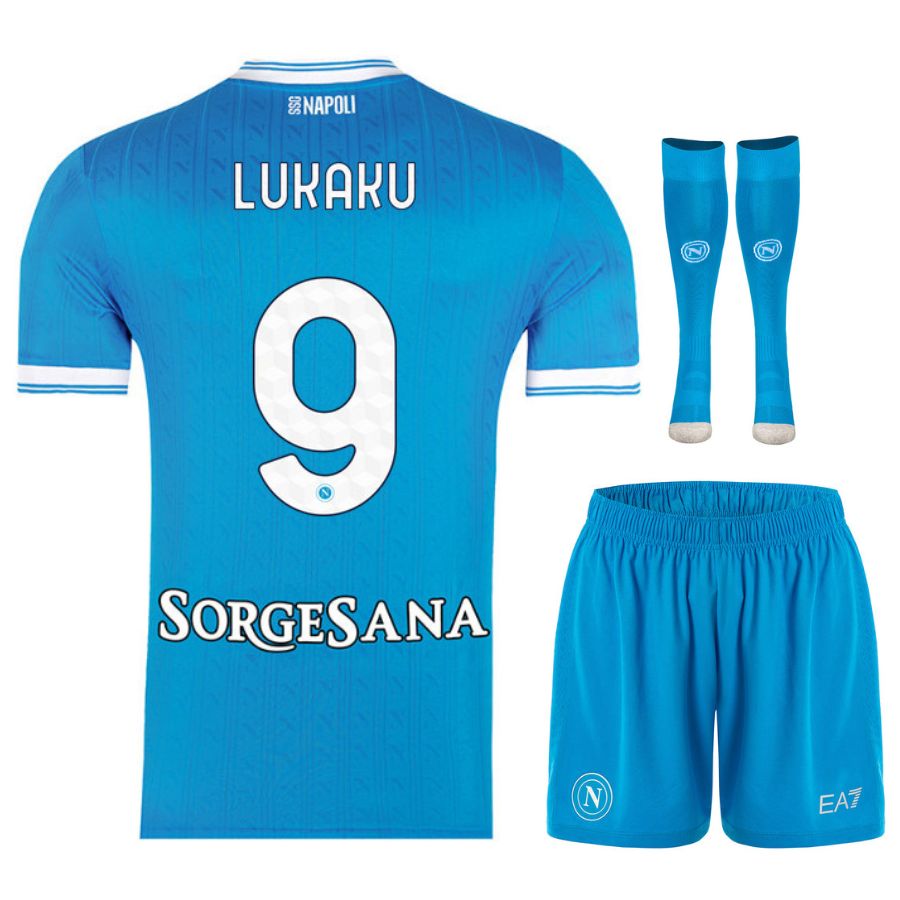 Ensemble maillot domicile pour enfants du SSC Naples 2025/26