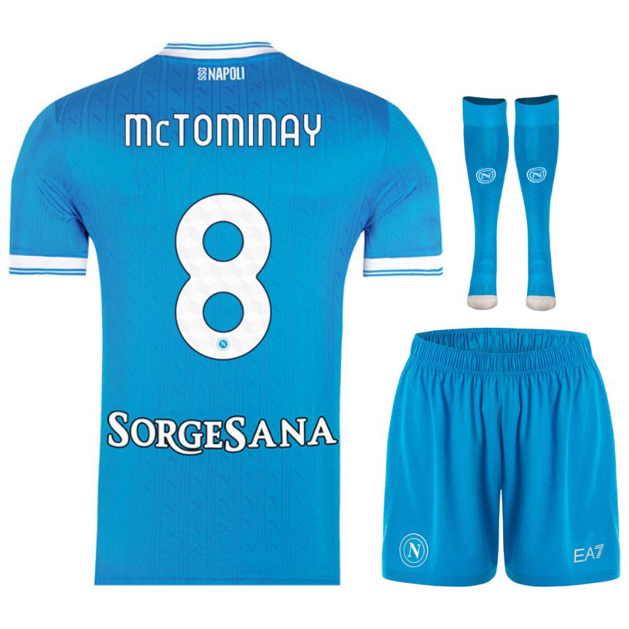 Ensemble maillot domicile pour enfants du SSC Naples 2025/26