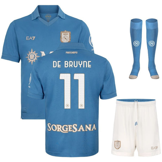 SSC Napoli Home De Bruyne Jersey Set for Kids 2026/27