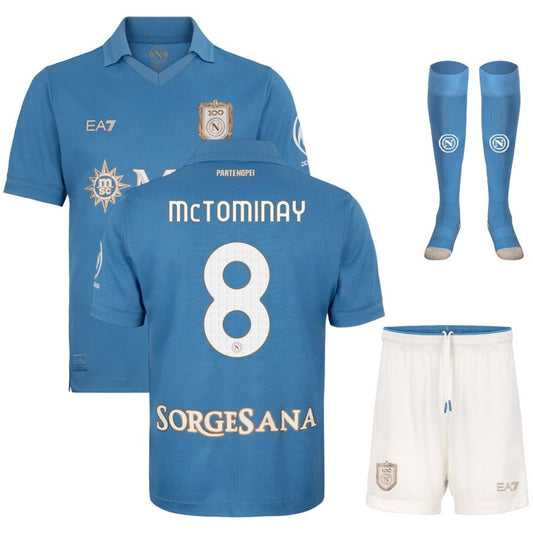 SSC Napoli Home McTominay Jersey Set for Kids 2026/27