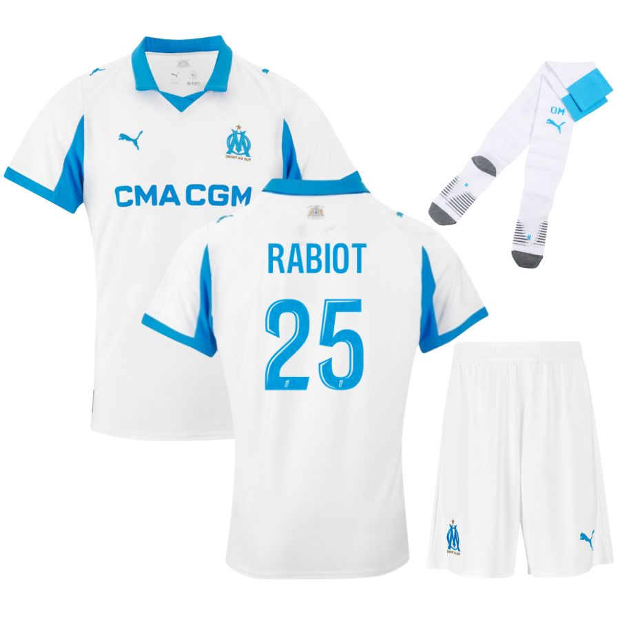 Olympique Marseille – Heimtrikotset – 2025/26 – Kinder