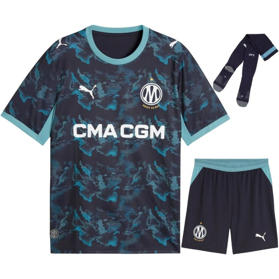 Olympique Marseille – Away shirt set – 2026/27 – Kids' – Aubameyang