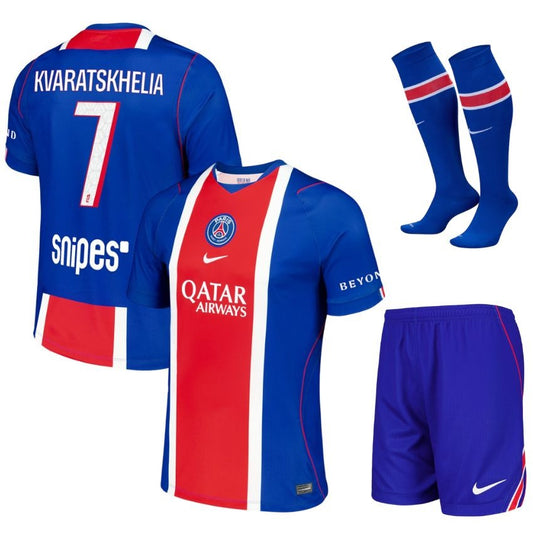 Paris Saint-Germain – Home Kit Set – 2026/27 – Kids – Kvaratskhelia