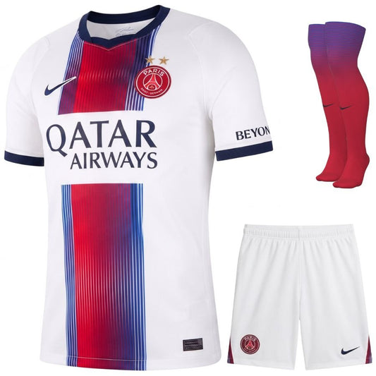 Paris Saint-Germain – Away Kit Set – 2026/27 – Kids – 2 Stars – White
