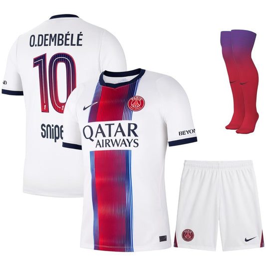 Paris Saint-Germain – Away Kit Set – 2026/27 – Kids – Dembélé – White
