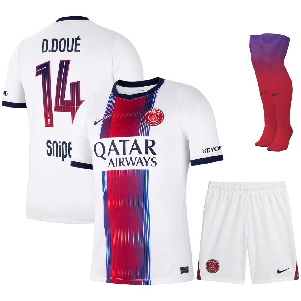 Paris Saint-Germain – Conjunto de camiseta visitante – 2026/27 – Niños – Blanco