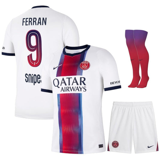 Paris Saint-Germain – Away Kit Set – 2026/27 – Kids – Ferran – White
