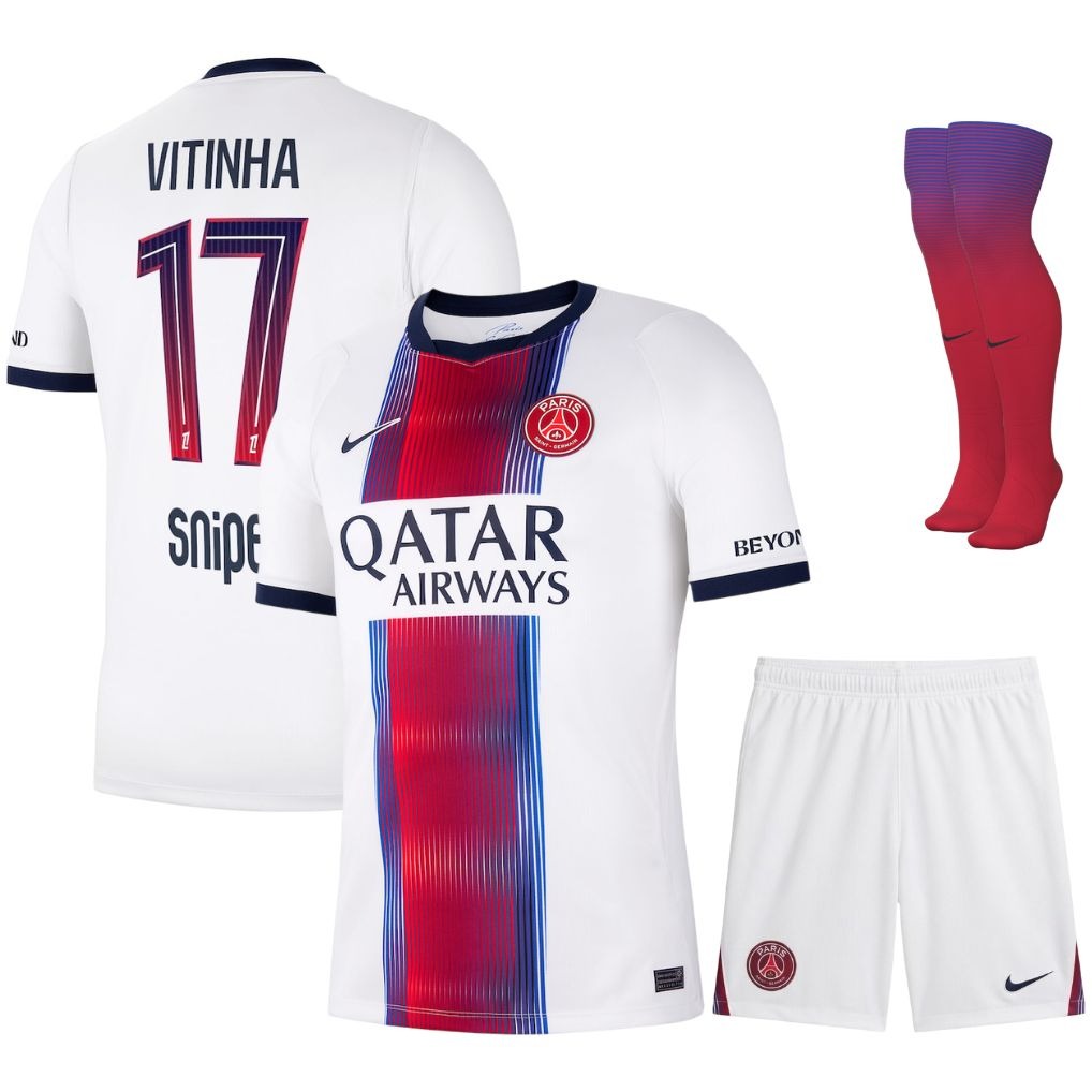 Paris Saint-Germain – Conjunto de camiseta visitante – 2026/27 – Niños – Blanco