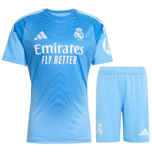 Real Madrid Children's Goalkeeper Shirt Set 2025/26