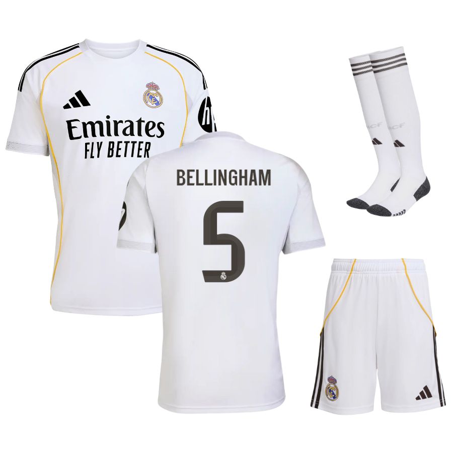 Real Madrid thuisshirtset voor kinderen 2025/26