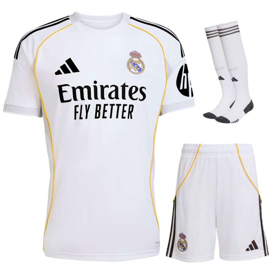 Real Madrid thuisshirtset voor kinderen 2025/26