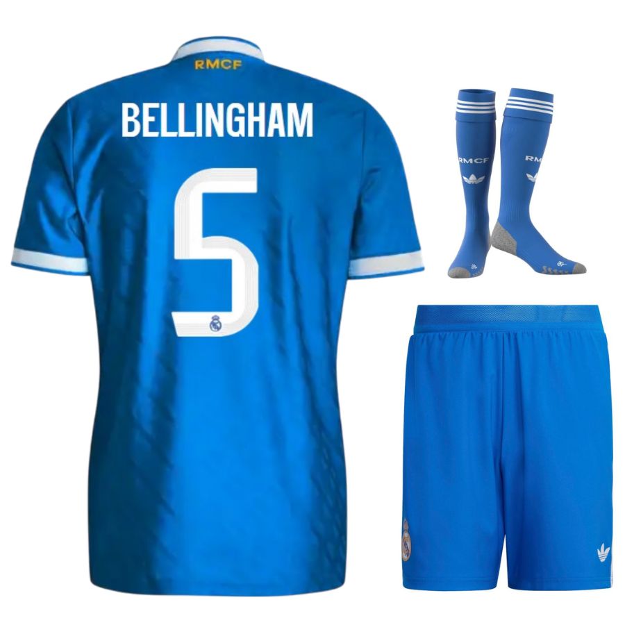 Completo terza maglia Real Madrid per bambini 2025/26 – blu