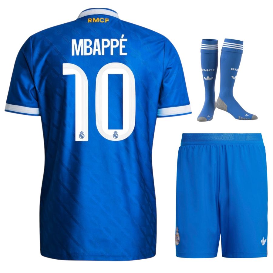 Completo terza maglia Real Madrid per bambini 2025/26 – blu