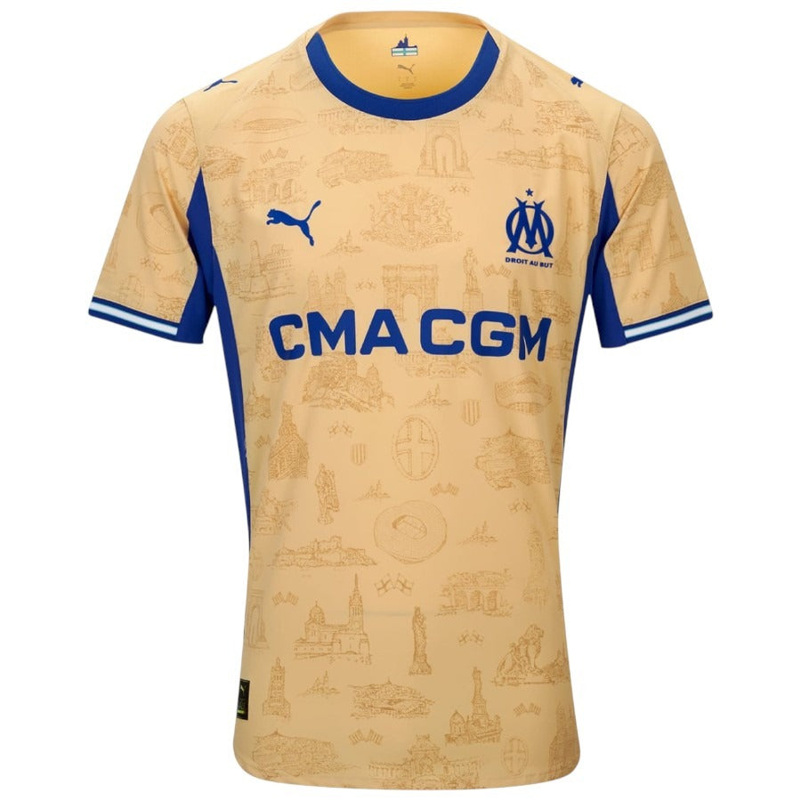 Olympique de Marsella – Cuarta camiseta – 2025/26 – Mujer – Dorado