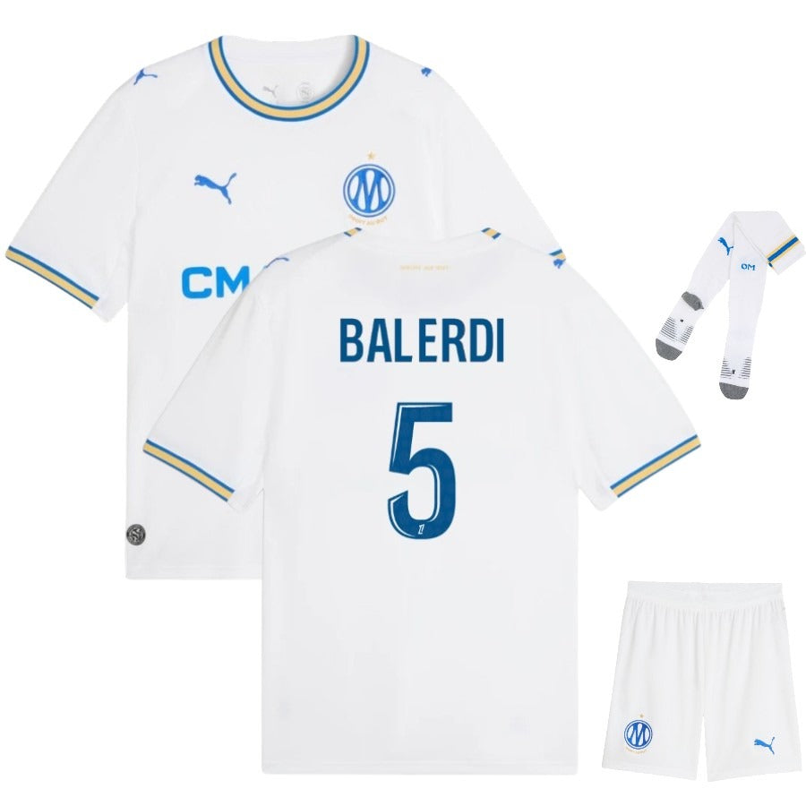 Olympique Marseille – Completo da casa – 2026/27 – Bambino – Balerdi