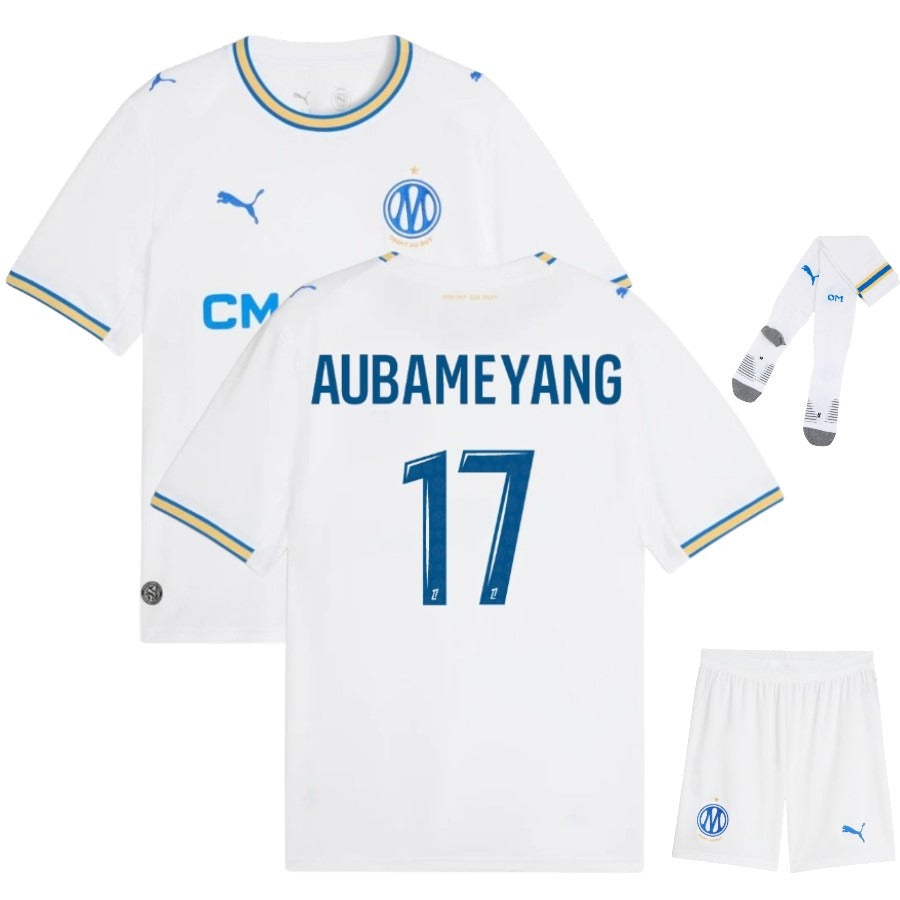 Olympique Marseille – Completo da casa – 2026/27 – Bambino – Aubameyang
