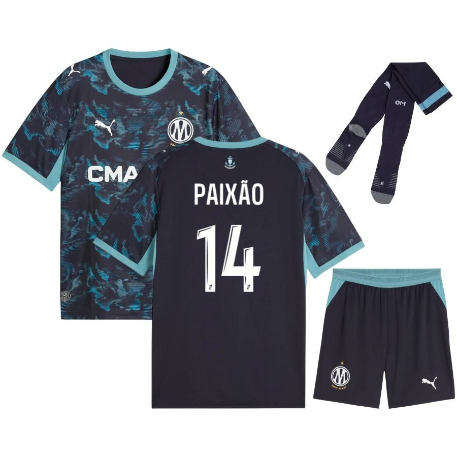 Olympique de Marseille – Ensemble de maillot extérieur – 2026/27 – Enfants – Paixão