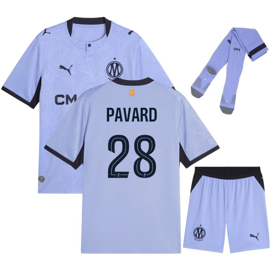 Olympique Marseille – Completo terza maglia – 2026/27 – Bambino – Pavard