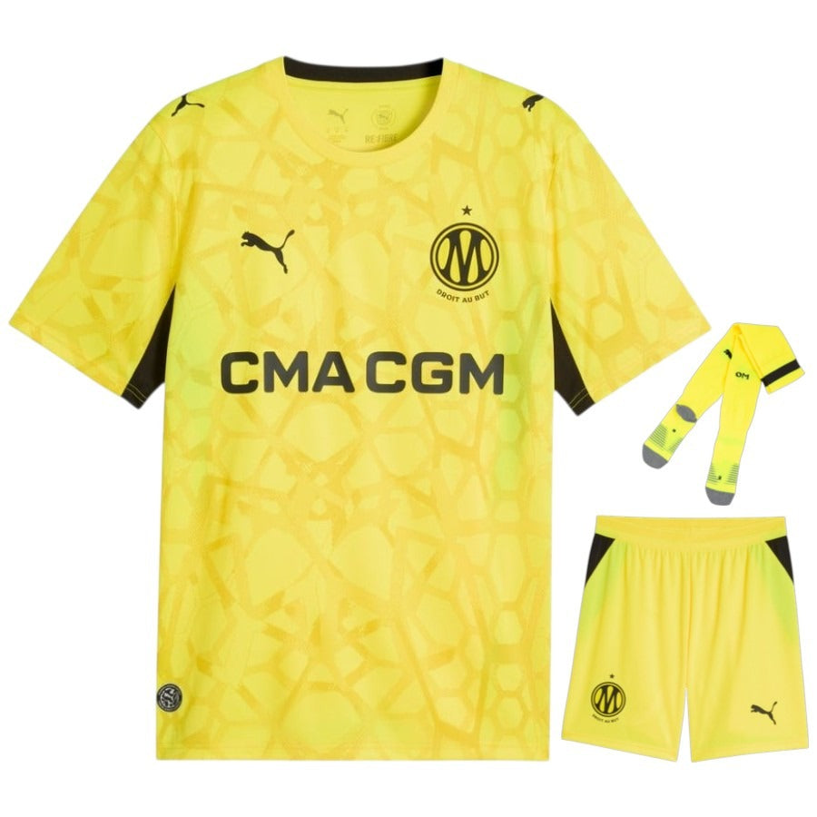 Olympique Marseille – Completo da portiere – 2026/27 – Bambino – Giallo