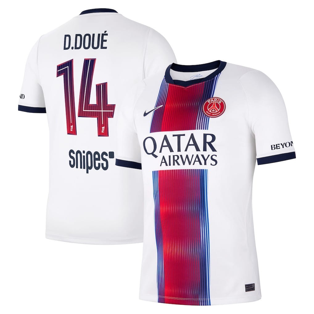 Paris Saint-Germain – Camiseta visitante – 2026/27 – Hombre – Doué – Blanco