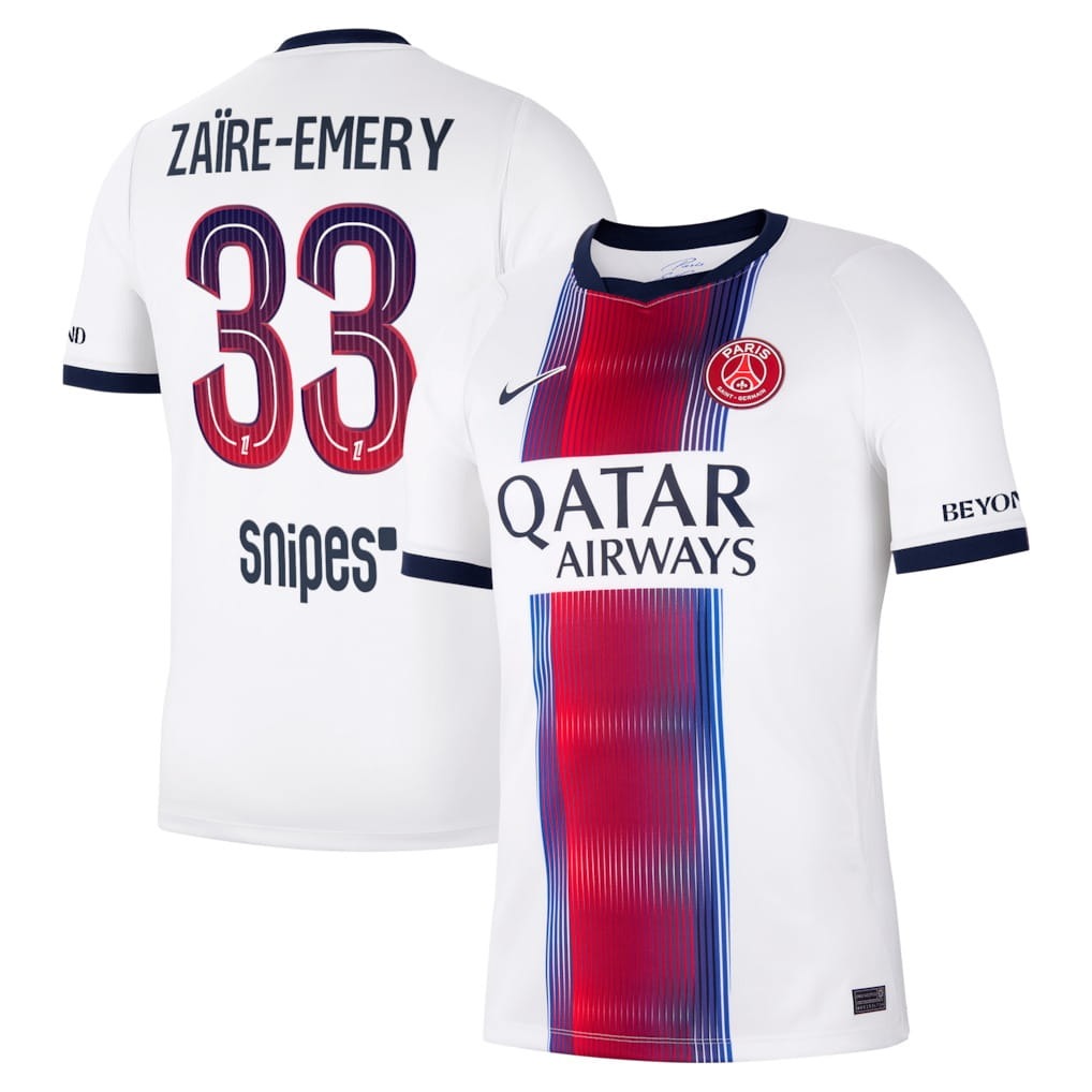 Paris Saint-Germain – Auswärtstrikot – 2026/27 – Herren – Zaïre-Emery – Weiß