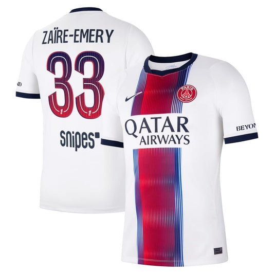 Paris Saint-Germain – Away Kit – 2026/27 – Men – Zaïre-Emery – White