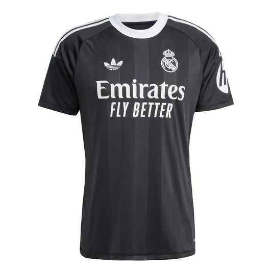 Real Madrid goalkeeper jersey for men 2025/26 – black