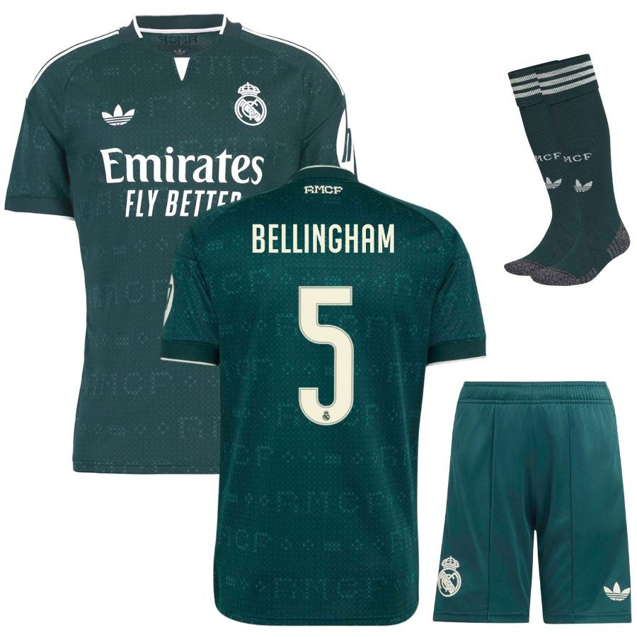 Real Madrid Away Shirt Set Bellingham for Kids 2026/27