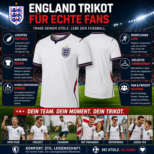 UK Weltmeisterschaft Trikot 2026 Herren Fußballtrikot Atmungsaktiv